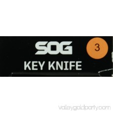 SOG Key Folding Knife KEY-101, 1.5 Blade, Black Stainless Steel Handle 552407782